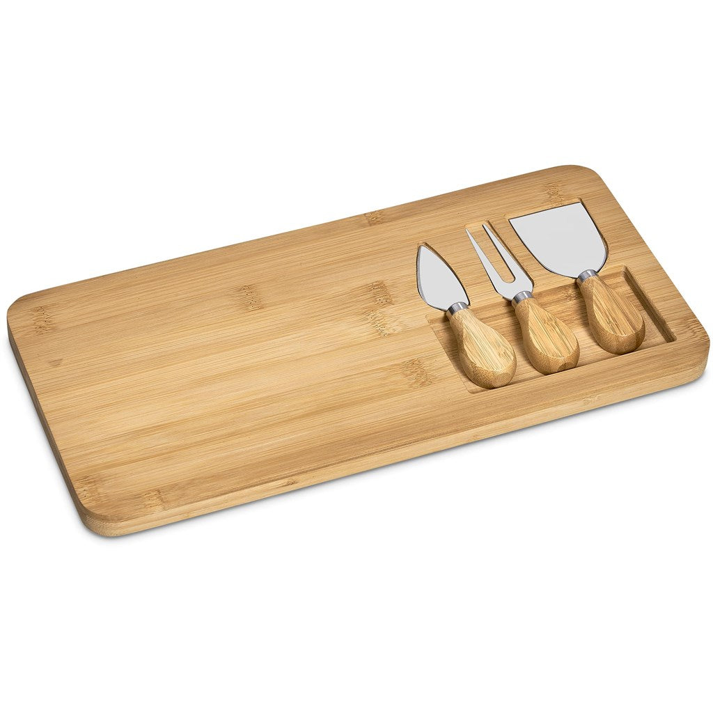 Bamboo cheese board set
