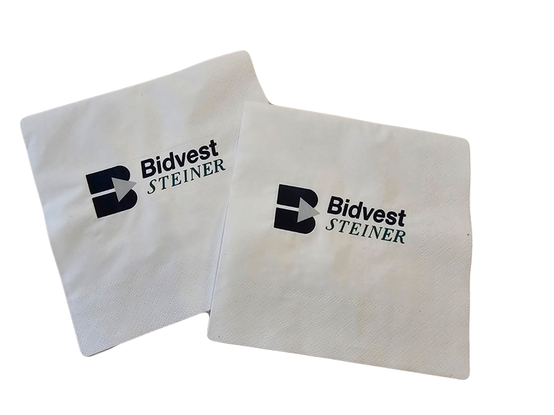 Custom Printed Serviettes β 2-Ply White Luncheon (Sold Individually)