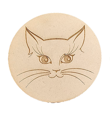 MDF wood coaster
