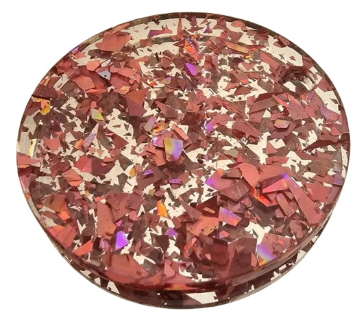 Keyrings/Tags.  Acrylic. Unpersonalised.  Blanks