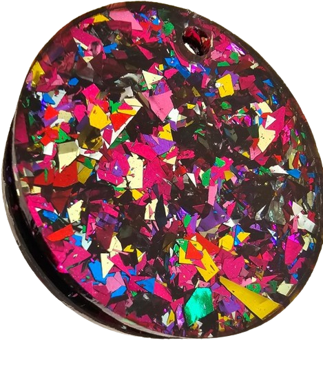 Keyrings/Tags.  Acrylic. Unpersonalised.  Blanks