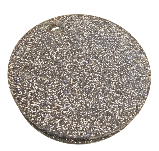 Keyrings/Tags.  Acrylic. Unpersonalised.  Blanks