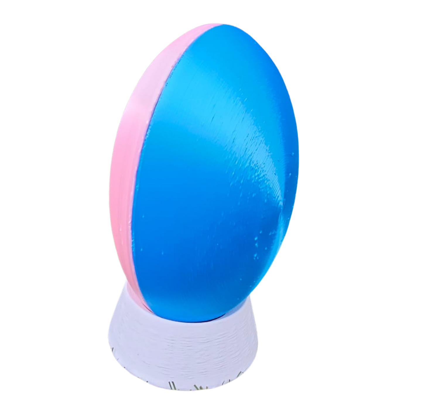 Baby gender reveal Rugby ball