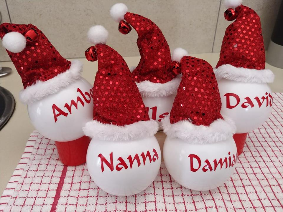 Headband hat on a bauble. So cute