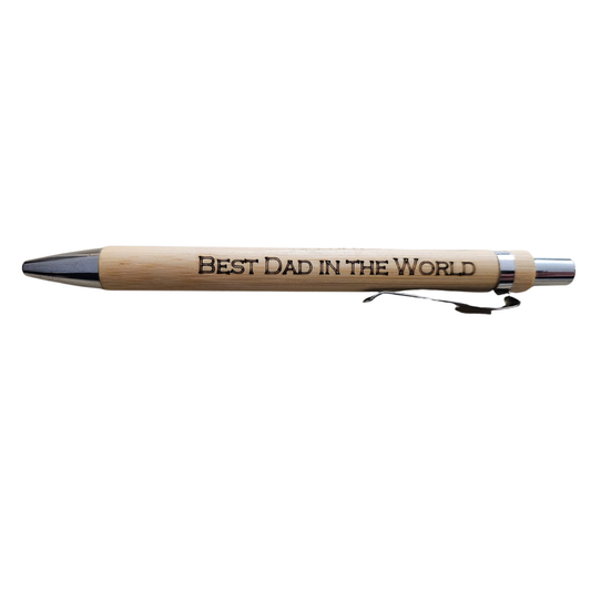 Bamboo pen. Personalised. Best dad