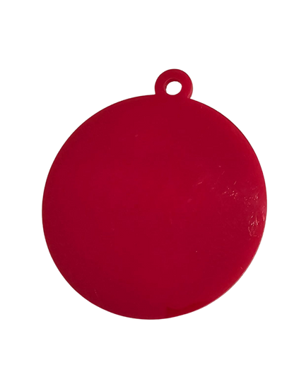 Disk bauble - basic. Red