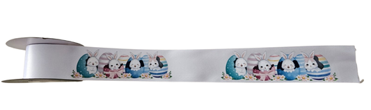 Easter-themed ribbon. 40mm wide