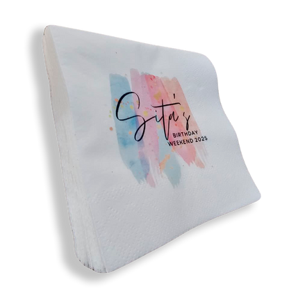 Cocktail napkins. Full colour print