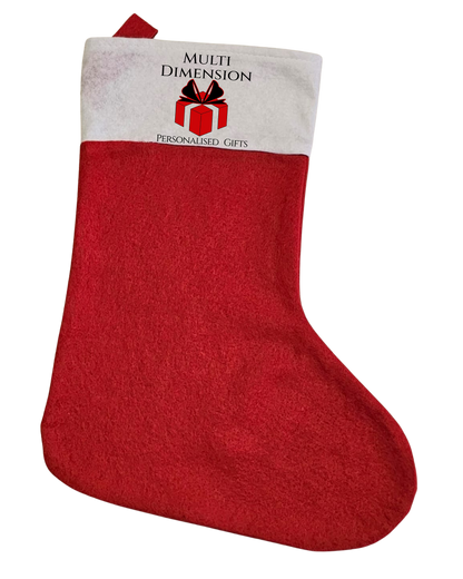 Christmas stocking with logo. Multi Dimension