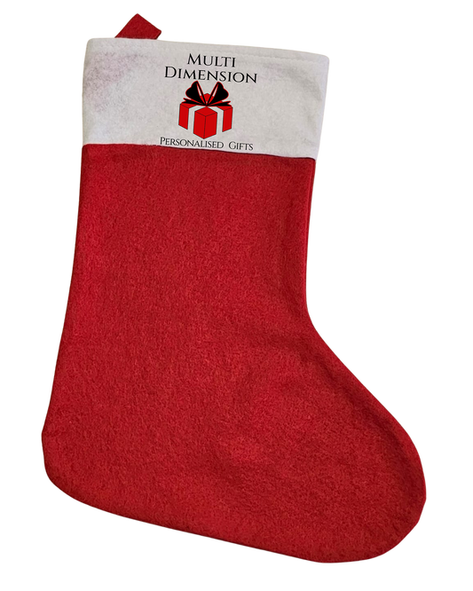 Christmas stocking with logo. Multi Dimension
