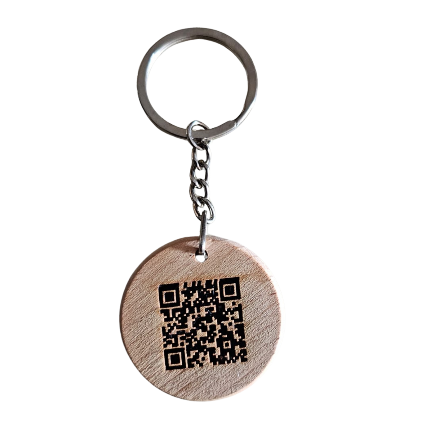 QR code bamboo keyring. Best dad