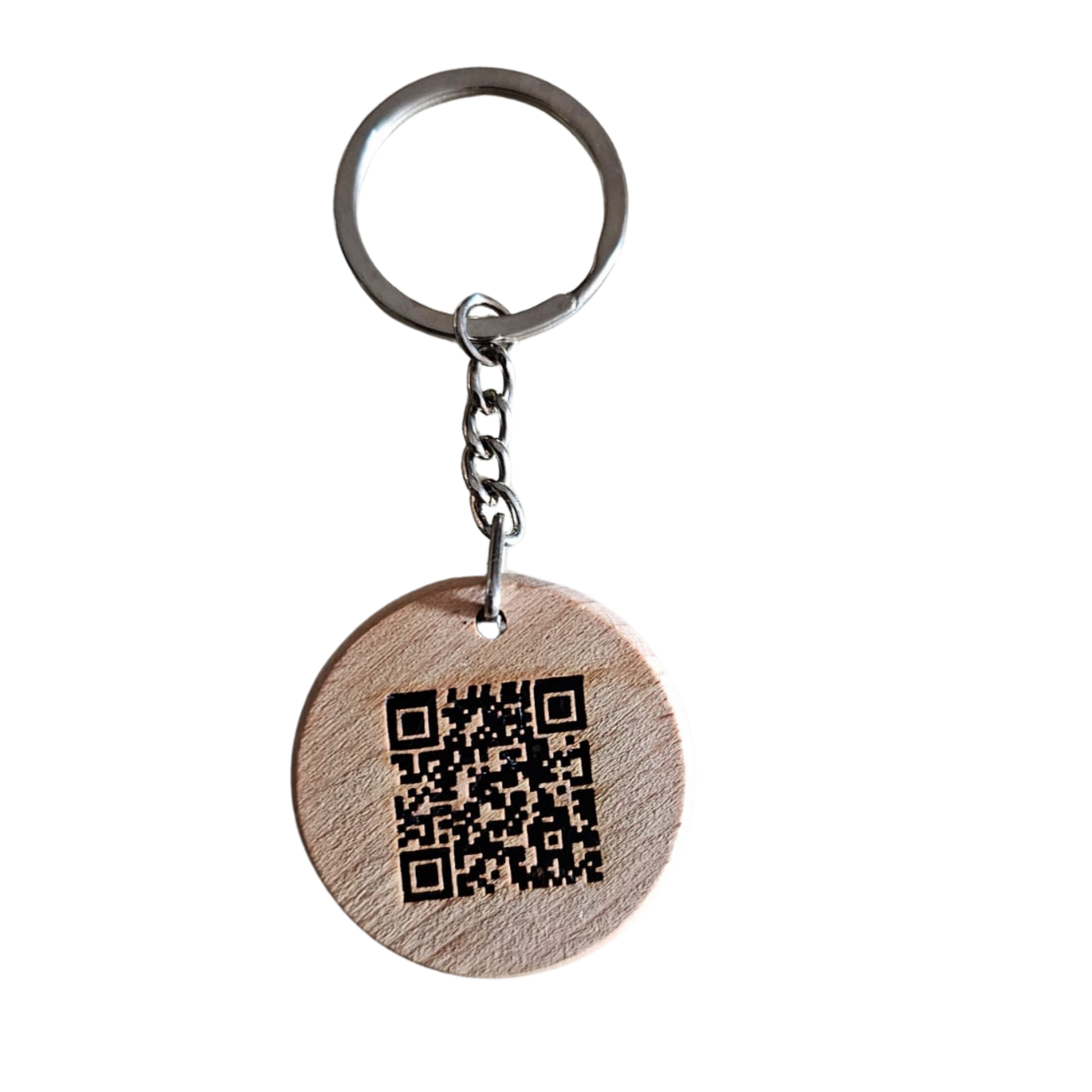 QR code bamboo keyring. Best dad