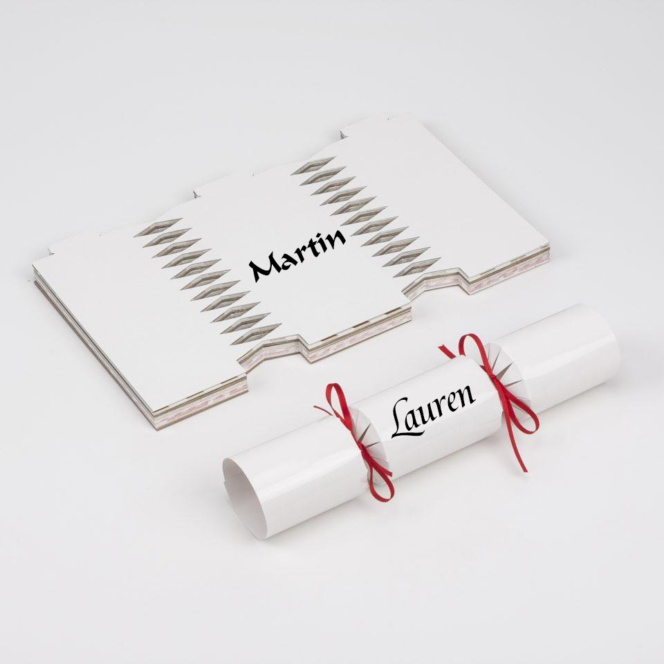 Personalised Christmas cracker - fancy font