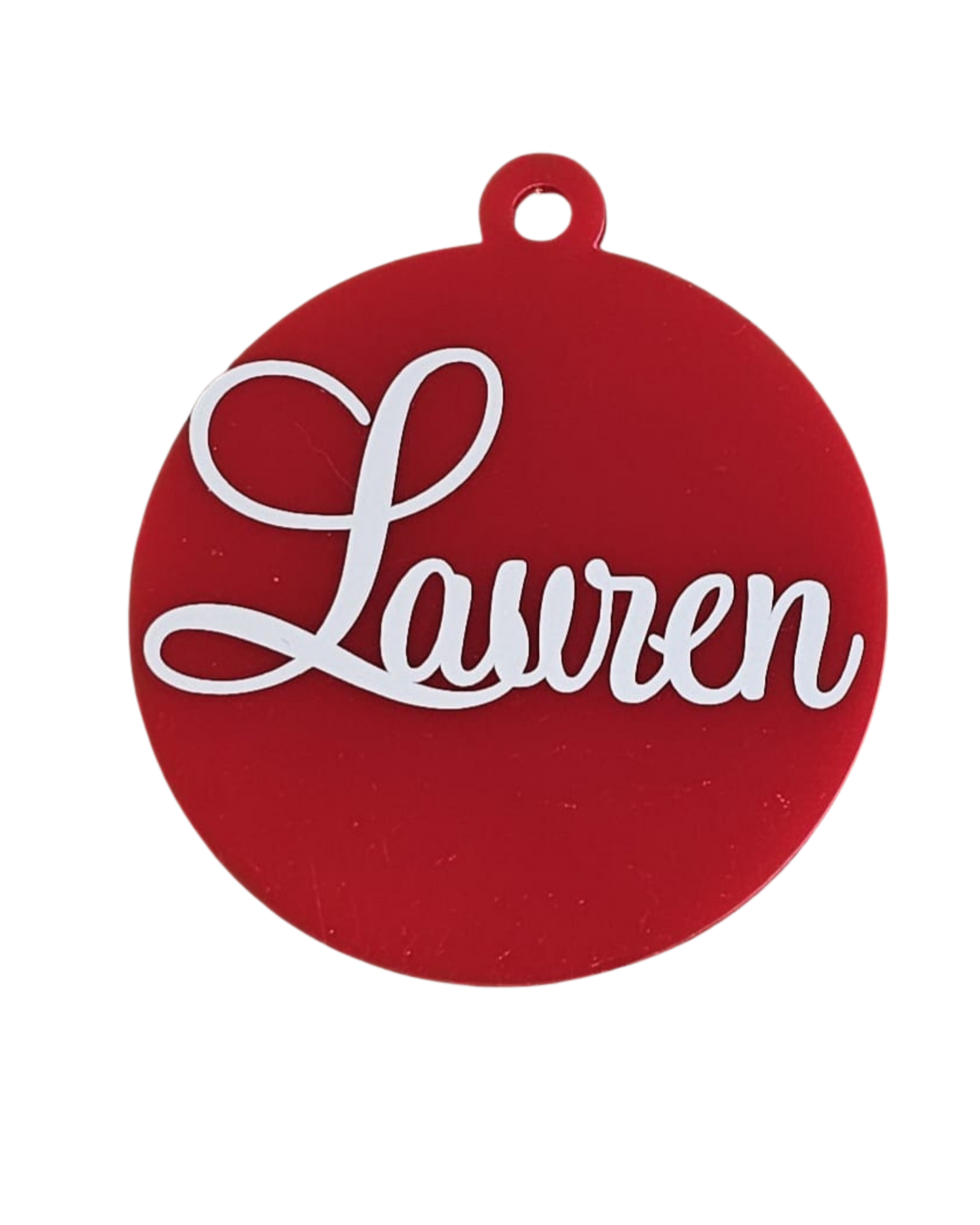 Bauble disk personalised. Plain