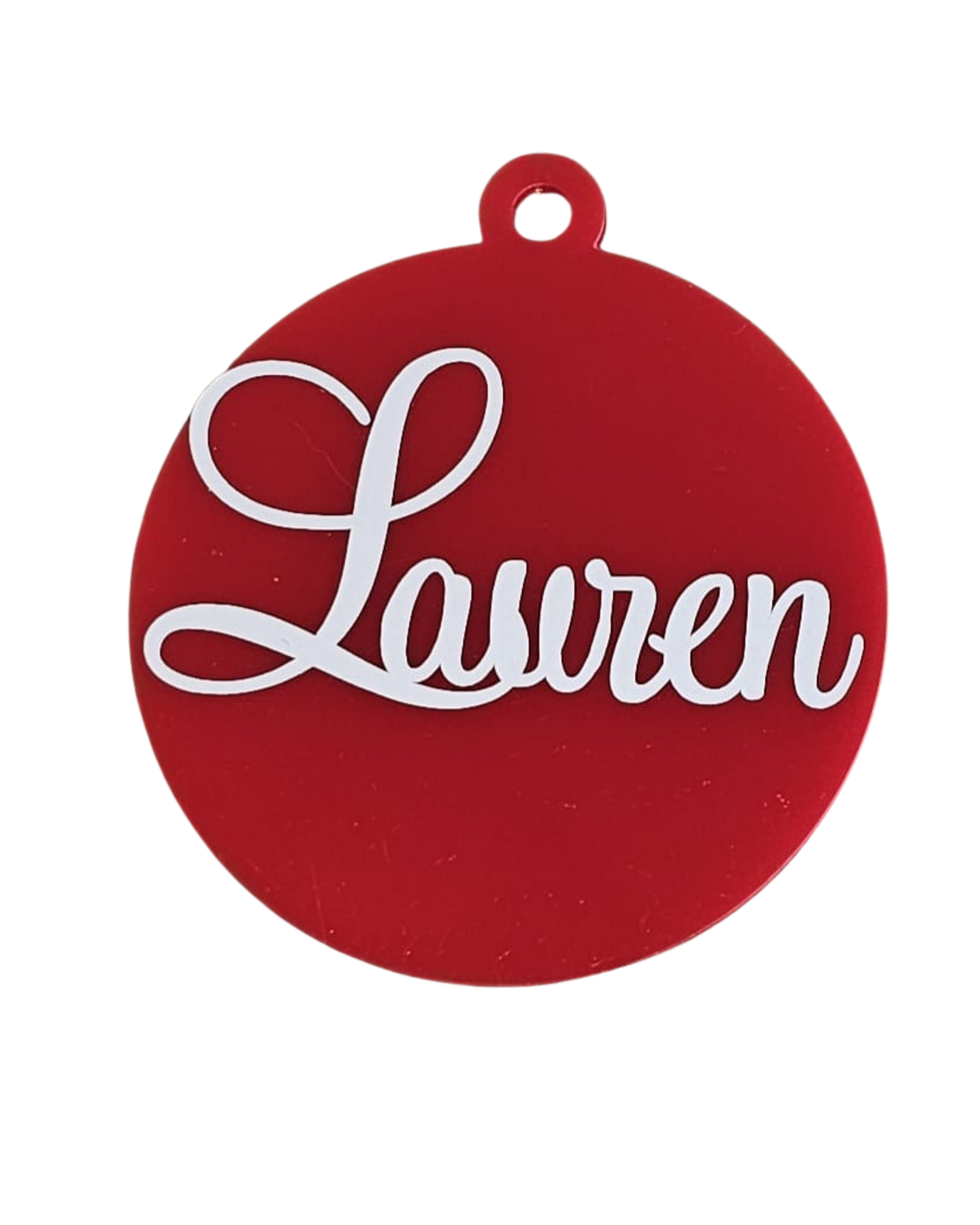 Bauble disk personalised. Plain