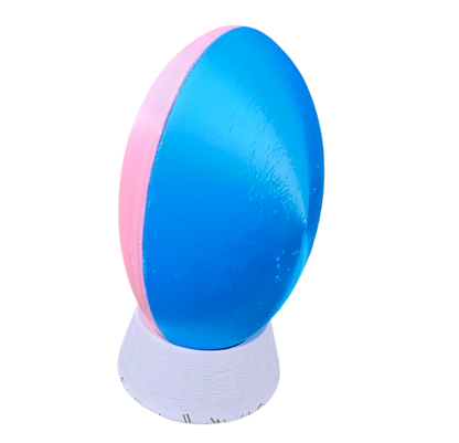 Baby gender reveal Rugby ball