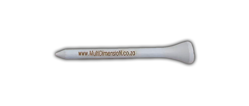 Golf tees laser engraved.  Branded or personalised