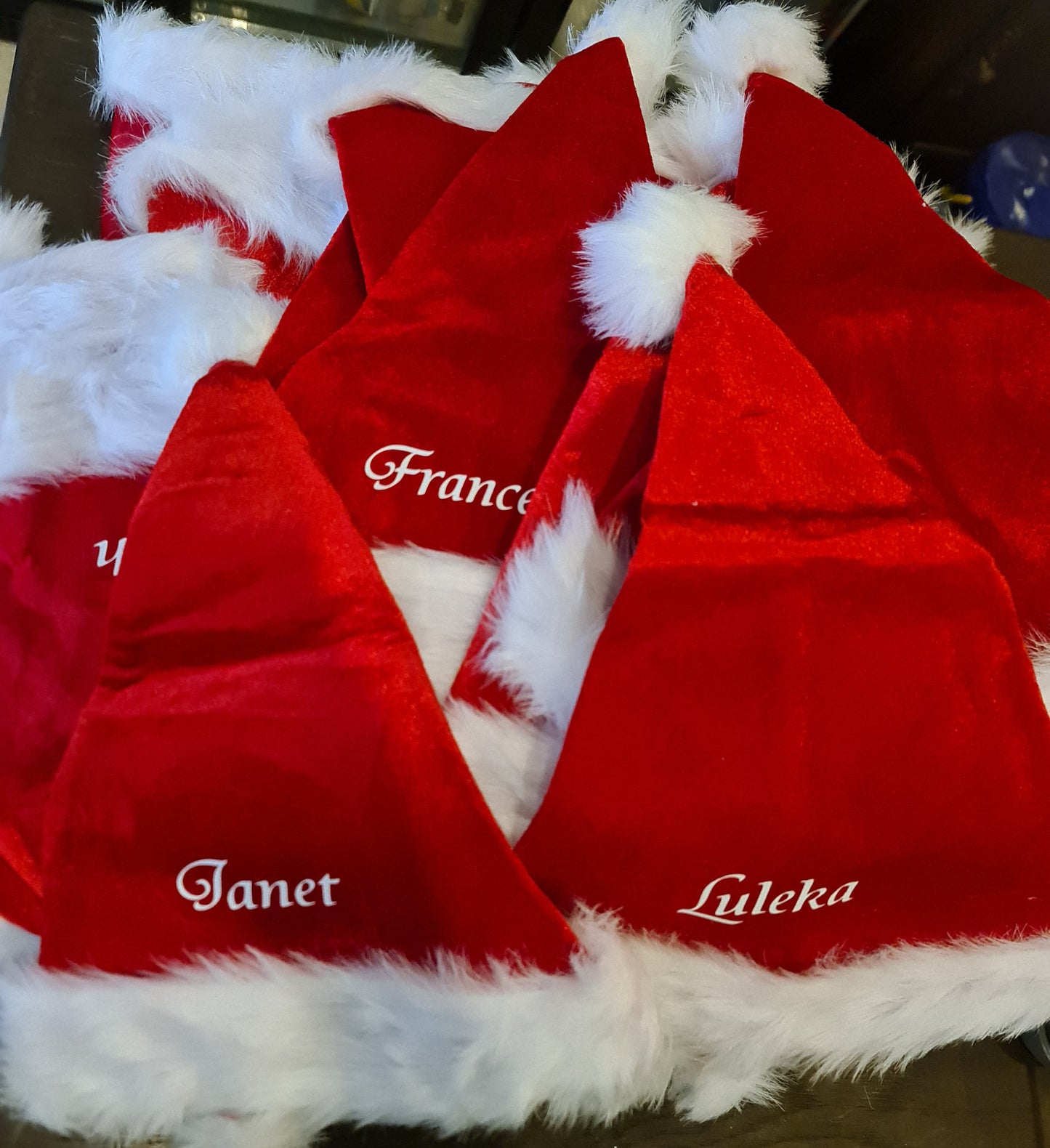 Luxury personalised Christmas hat