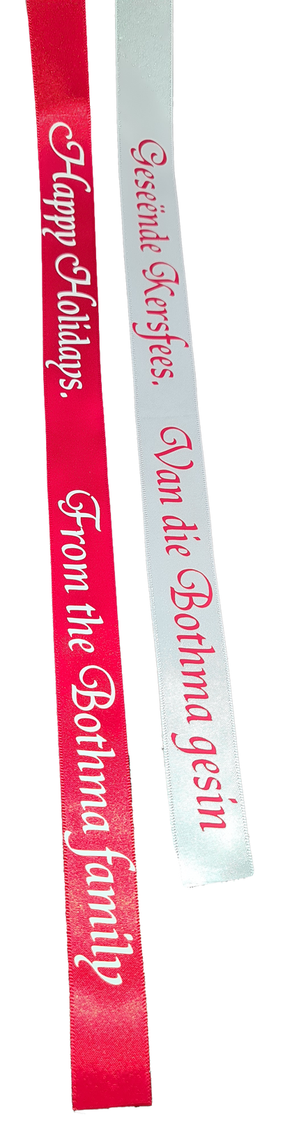 Personalised ribbon