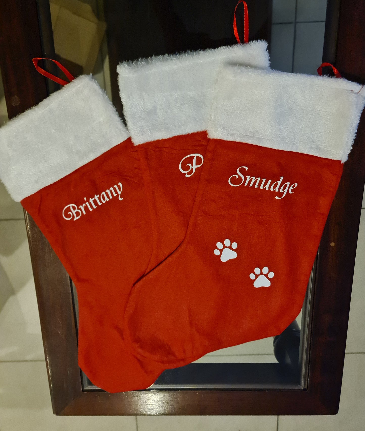 Personalised Christmas stocking