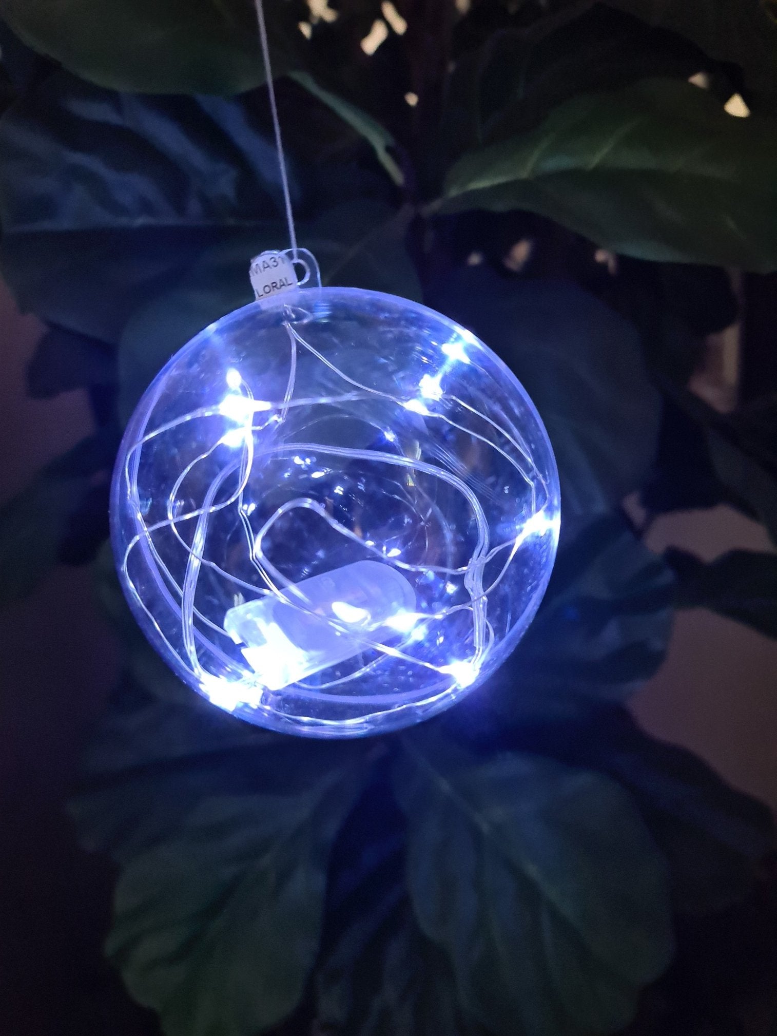 Clear balls with LEDs